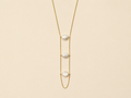 Collier ÉCUME 3 perles ￼